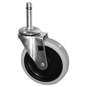 ESSGSFG3424L60000 - Replacement Swivel Bayonet Casters, 4" Wheel, Thermoplastic Rubber, Black