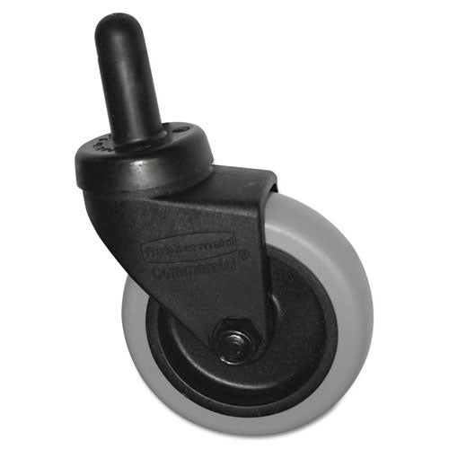 ESSGSFG7570L20000 - Replacement Swivel Bayonet Casters, 3" Wheel, Thermoplastic Rubber, Black