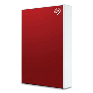 Backup Plus External Hard Drive, 4 Tb, Usb 2.0-3.0, Red