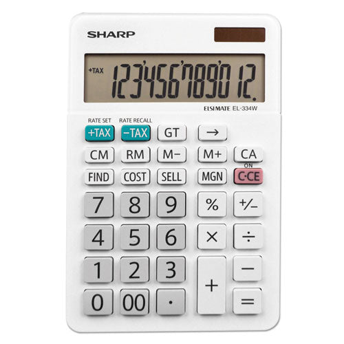ESSHREL334W - El-334w Large Desktop Calculator, 12-Digit Lcd