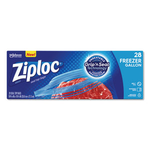 Zipper Freezer Bags, 1 Gal, 2.7 Mil, 9.6" X 12.1", Clear, 28-box, 9 Boxes-carton