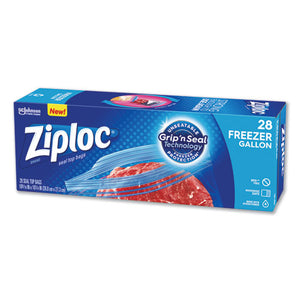 Zipper Freezer Bags, 1 Gal, 2.7 Mil, 9.6" X 12.1", Clear, 28-box, 9 Boxes-carton