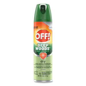 Deep Woods Dry Insect Repellent, 4oz, Aerosol, Neutral, 12-carton