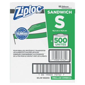 Resealable Sandwich Bags, 1.2 Mil, 6.5" X 5.88", Clear, 480-carton