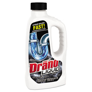 Liquid Drain Cleaner, 32oz Safety Cap Bottle