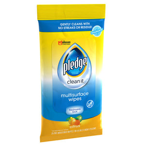 Multi-surface Cleaner Wet Wipes, Cloth, Fresh Citrus, 7 X 10, 25-pack, 12-carton