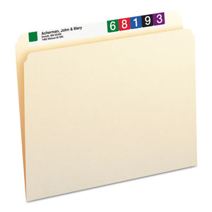 ESSMD10300 - File Folders, Straight Cut, One-Ply Top Tab, Letter, Manila, 100-box