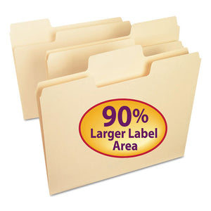 ESSMD10301 - Supertab File Folders, 1-3 Cut Top Tab, Letter, Manila, 100-box
