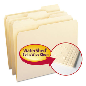 ESSMD10314 - Watershed File Folders, 1-3 Cut Top Tab, Letter, Manila, 100-box