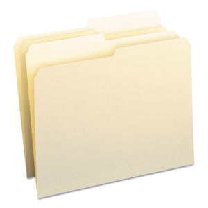 ESSMD10320 - File Folders, 1-2 Cut, One-Ply Top Tab, Letter, Manila, 100-box
