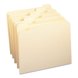 ESSMD10350 - File Folders, 1-5 Cut, One-Ply Top Tab, Letter, Manila, 100-box