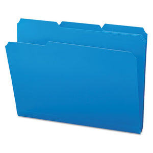 ESSMD10503 - Waterproof Poly File Folders, 1-3 Cut Top Tab, Letter, Blue, 24-box