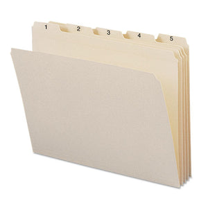 ESSMD11769 - Indexed File Folders, 1-5 Cut, Indexed 1-31, Top Tab, Letter, Manila, 31-set