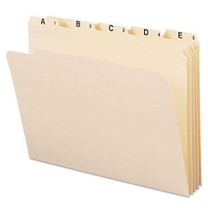 ESSMD11777 - Indexed File Folders, 1-5 Cut, Indexed A-Z, Top Tab, Letter, Manila, 25-set
