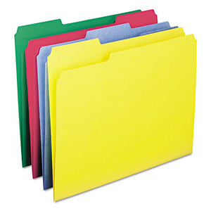 ESSMD11951 - Watershed-cutless File Folders, 1-3 Cut Top Tab, Letter, Assorted, 100-box