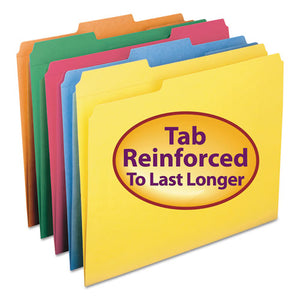ESSMD11993 - File Folders, 1-3 Cut, Reinforced Top Tab, Letter, Assorted, 100-box