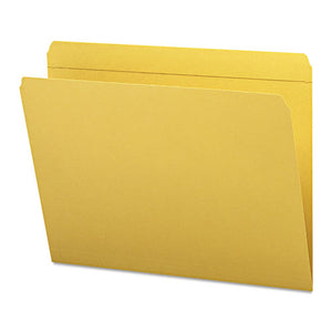 ESSMD12210 - File Folders, Straight Cut, Reinforced Top Tab, Letter, Goldenrod, 100-box