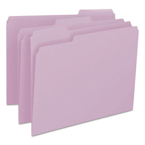 ESSMD12443 - File Folders, 1-3 Cut Top Tab, Letter, Lavender, 100-box