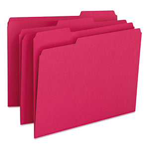 ESSMD12743 - File Folders, 1-3 Cut Top Tab, Letter, Red, 100-box