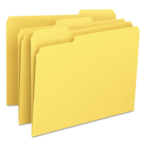 ESSMD12943 - File Folders, 1-3 Cut Top Tab, Letter, Yellow, 100-box