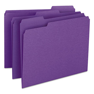 ESSMD13043 - File Folders, 1-3 Cut Top Tab, Letter, Purple, 100-box
