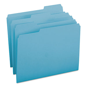 ESSMD13143 - File Folders, 1-3 Cut Top Tab, Letter, Teal, 100-box