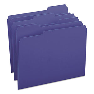 ESSMD13193 - File Folders, 1-3 Cut Top Tab, Letter, Navy, 100-box