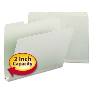 ESSMD13234 - PRESSBOARD FILE FOLDERS, 2" EXPANSION, 1-3-CUT TOP TAB, LETTER, GY-GN, 25-BOX