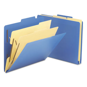 ESSMD14045 - 2-1-2" Expansion Heavy-Duty Poly Classification Folders, Letter, Blue, 10-box