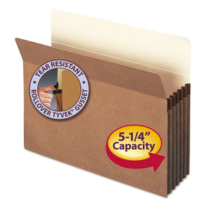 ESSMD73810 - 5 1-4" Exp File Pocket, Straight Tab, Letter, Manila-redrope, 50-bx