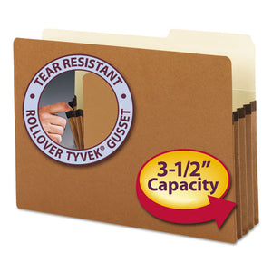 ESSMD74088 - 3 1-2" Exp Pocket, 2-5 Tab, Legal, Manila-redrope, 25-box