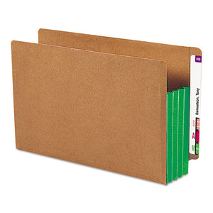 ESSMD74680 - 3 1-2" Exp File Pockets, Straight Tab, Legal, Green, 10-box