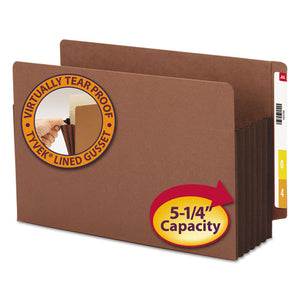 ESSMD74691 - 5 1-4" Exp File Pockets, Straight Tab, Legal, Brown, 10-box