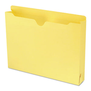 ESSMD75571 - Colored File Jackets With Reinforced Double-Ply Tab, Letter, Yellow, 50-box