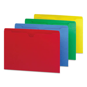 ESSMD75613 - Colored File Jackets W-reinforced 2-Ply Tab, Letter, Assorted, 100-box