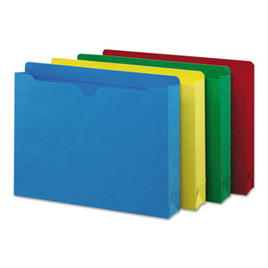 ESSMD75673 - Colored File Jackets W-reinforced 2-Ply Tab, Letter, Assorted Colors, 50-box