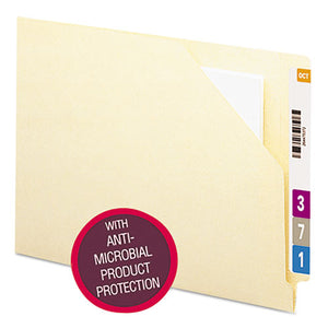 ESSMD75715 - END TAB FILE JACKET W-PRODUCT PROTECTION, LETTER, 11PT MANILA, 100-BOX