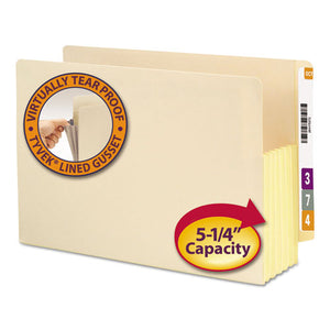 ESSMD76174 - 5 1-4" Exp Straight Tab File Pocket W-tyvek, Legal, Manila, 10-box