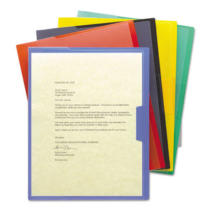 ESSMD85740 - Organized Up Poly Opaque Project Jackets, Letter, Assorted, 5-pack