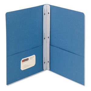 ESSMD88052 - 2-Pocket Folder W-tang Fastener, Letter, 1-2" Cap, Blue, 25-box