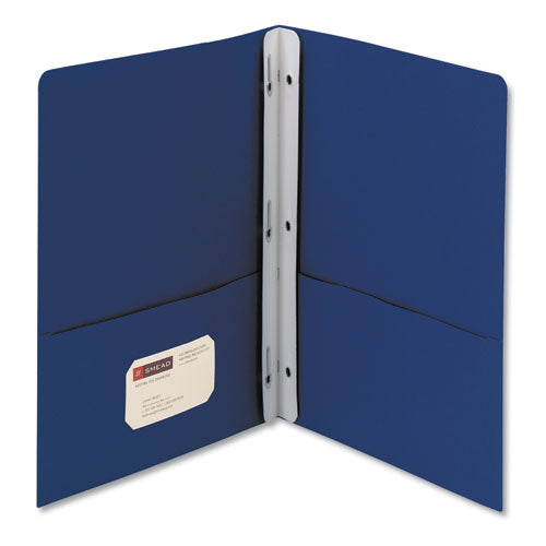 ESSMD88054 - 2-Pocket Folder W-tang Fastener, Letter, 1-2" Cap, Dark Blue, 25-box