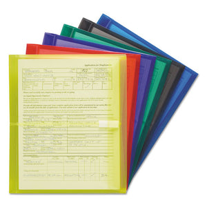 ESSMD89669 - Poly Side-Load Envelopes, 1 1-4" Exp, Letter, Six Colors, 6-pack