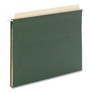 Reveal Hanging Folders With Supertab Folders Kit, 15 Hanging And 45 Interior Folders, Letter Size, 1-3 Cut Tab, Green-manila