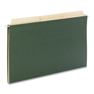 Reveal Hanging Folders With Supertab Folders Kit, 15 Hanging And 45 Interior Folders, Legal Size, 1-3 Cut Tab, Green-manila
