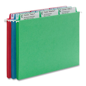 Reveal Hanging Folders With Supertab Folders Kit, 9 Hanging-27 Interior Folders, Letter Size, 1-3 Cut Tab, Blue-green-red