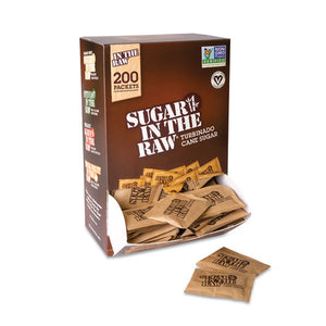 ESSMU00319 - Unrefined Sugar Made From Sugar Cane, 200 Packets-box