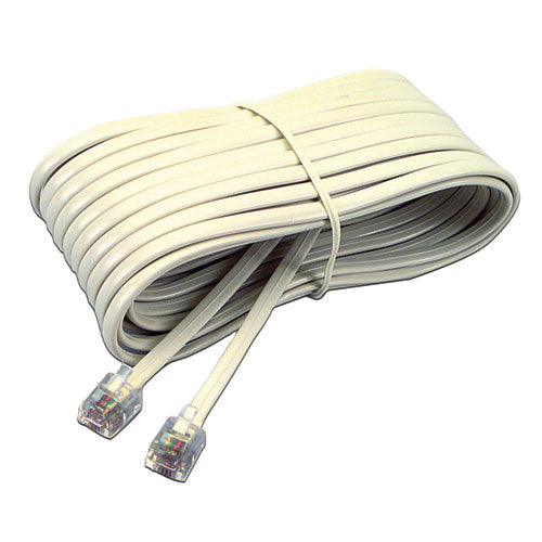 ESSOF04020 - Telephone Extension Cord, Plug-plug, 25 Ft., Ivory
