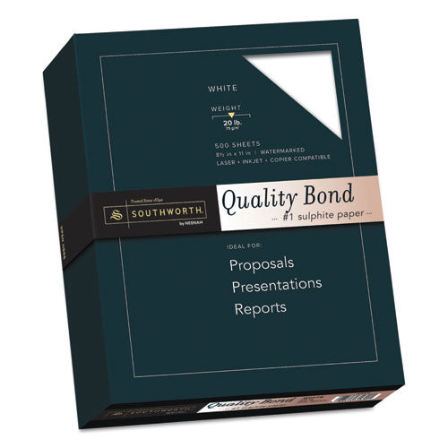 ESSOU3162010 - Quality Bond #1 Sulphite Paper, 20lb, 95 Bright, Wove, 8 1-2 X 11, 500 Sheets