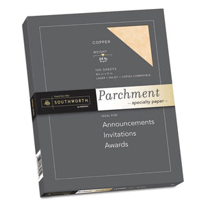 ESSOUP894CK336 - Parchment Specialty Paper, Copper, 24lb, 8 1-2 X 11, 100 Sheets