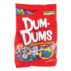 Dum-dum-pops, Assorted, Individually Wrapped, 33.9 Oz, 200-pack